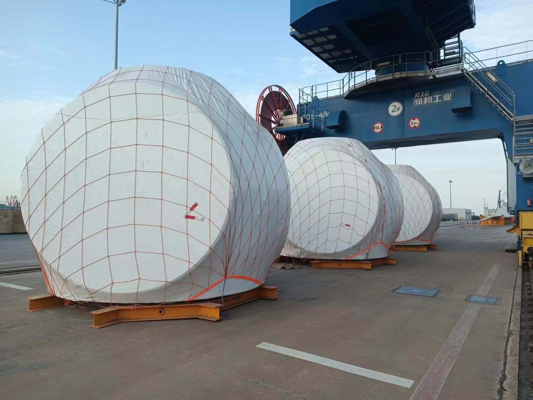 Film rétractable VCI pour l'industrie de l'énergie éolienne